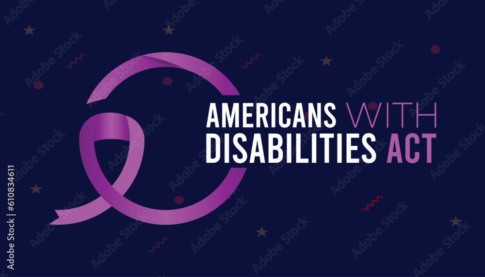 The Americans with disability act is observed every year on July 26.banner design template Vector illustration background design. The Americans with disability act is observed every year on July 26.banner design template Vector illustration background design.