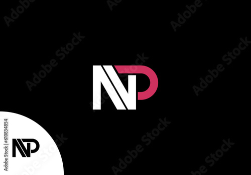 Simple and modern NP logo