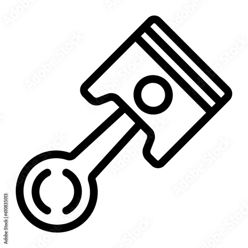 piston line icon