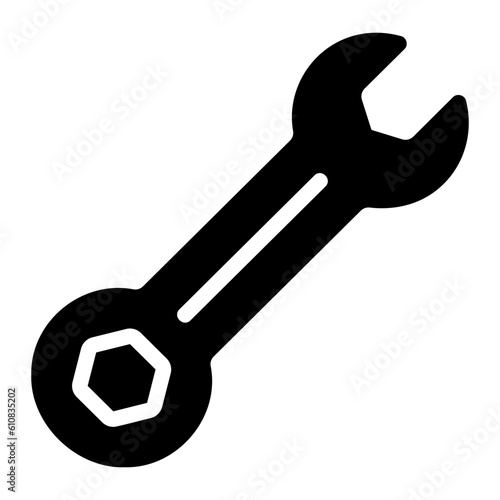 wrench glyph icon