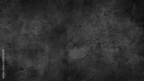 Abstract Grunge Decorative dark black Stucco Wall Background, scary distressed horror texture, Blank for design, generative ai
