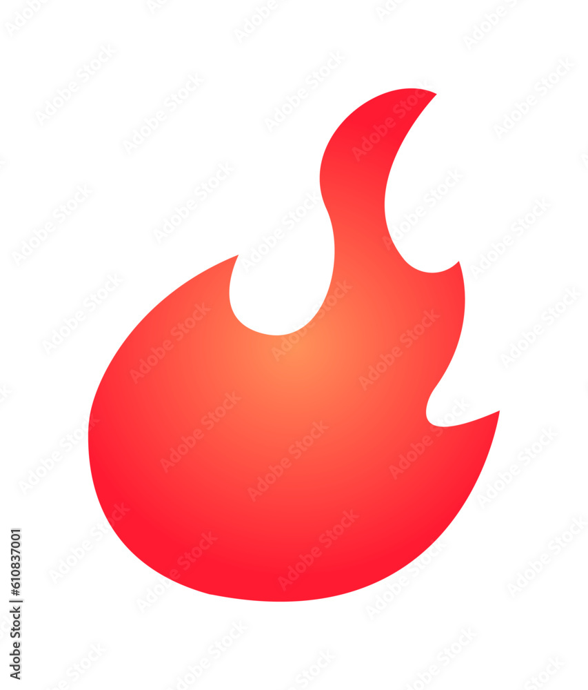 Fire flame shape vector illustration Fire flame shape vector illustration