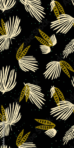 Wallpaper Mural seamless pattern with feathers Torontodigital.ca