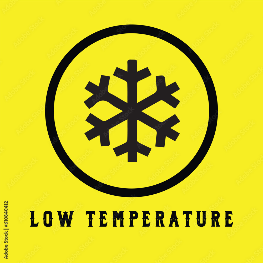 Obraz premium low temperature sign