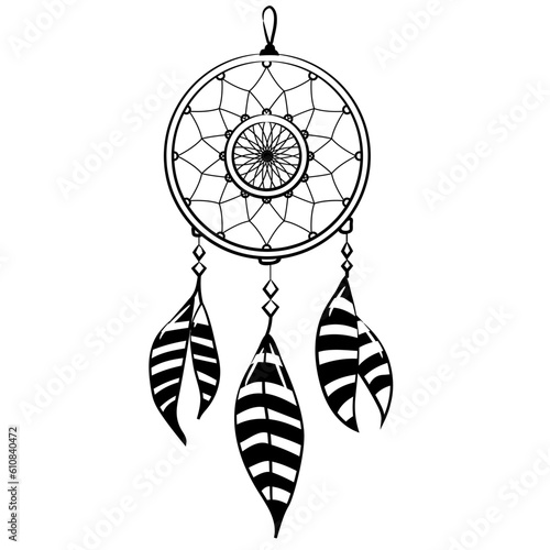dream catcher icon vector
