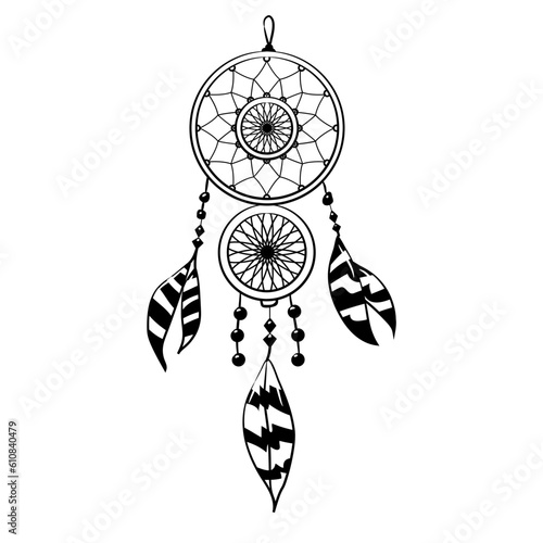 dreamcatcher ornaments vector