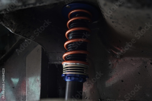 Race car's suspension detail and design