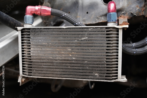 Race car's intercooler design and detail