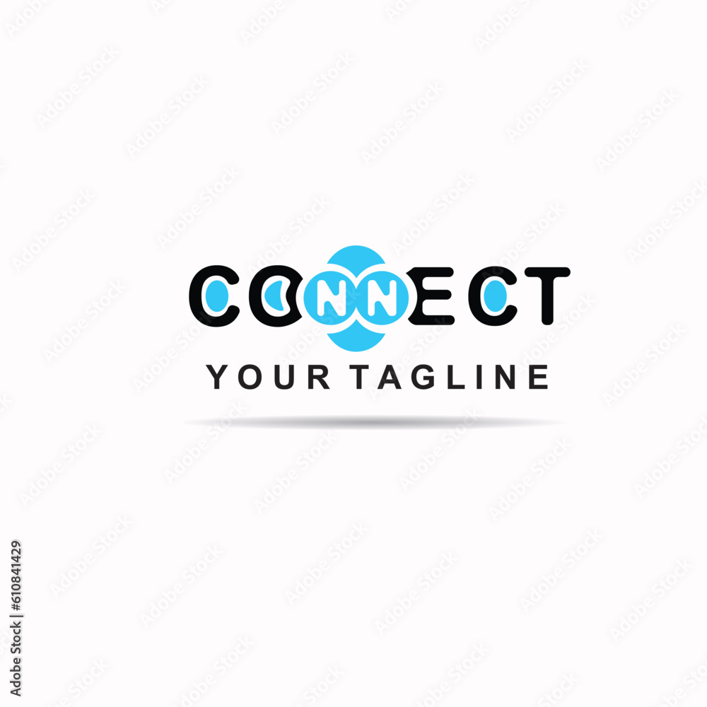 connection logo vector, connected eps 10 connection logo vector, connected eps 10