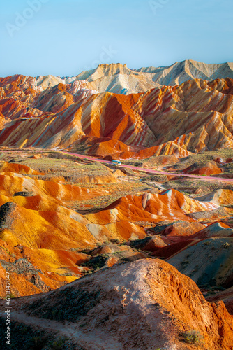 Rainbow moutain's Zhangye Danxia National Geological Park, Zhangye, Gansu - China photo