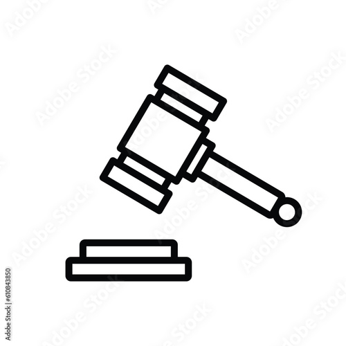 court hammer icon deal auction symbol