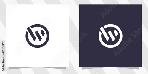 letter w logo design vector