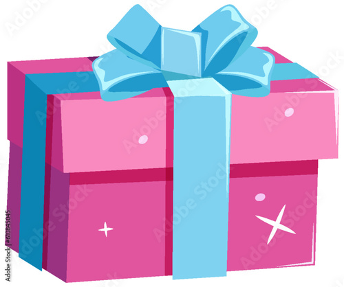 Cute pink gift box
