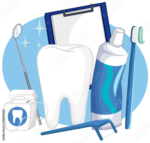 Dental Elements Vector Set