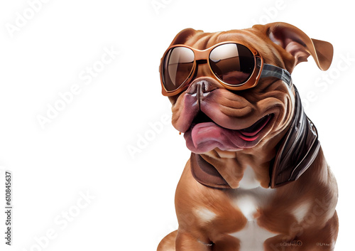 dog wearing cool glasses on transparent background for decoration project PNG file © PNG for U