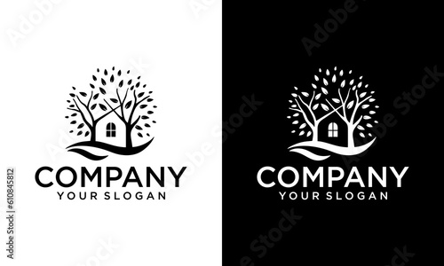 Tree House business logo vector  Brand Identity Logos design  modern logo  Logo Designs Vector Illustration Template