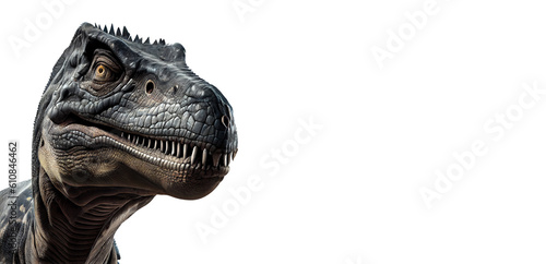 ferocious dinosaur on white background for project decoration Publications and websites