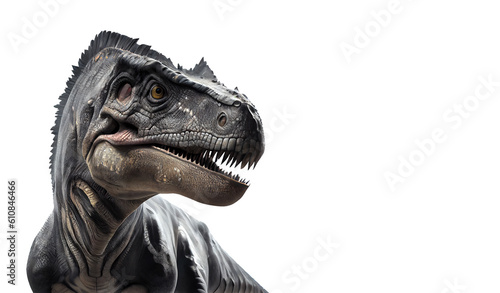 ferocious dinosaur on white background for project decoration Publications and websites © PNG for U