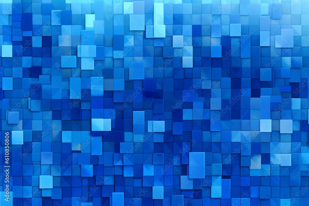 Blue Pixelated background design used for banners, posters, wallpaper, Generative AI Blue Pixelated background design used for banners, posters, wallpaper, Generative AI