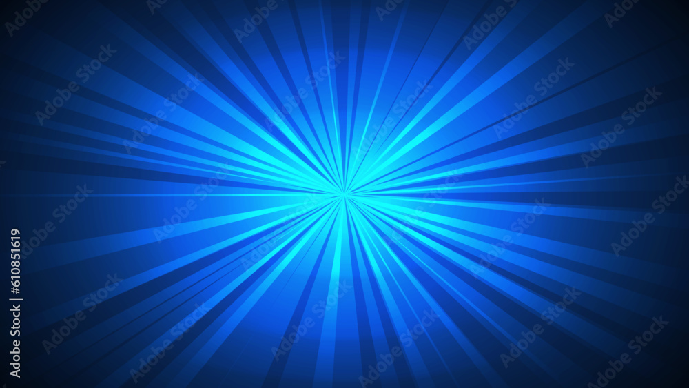 blue light burst background 