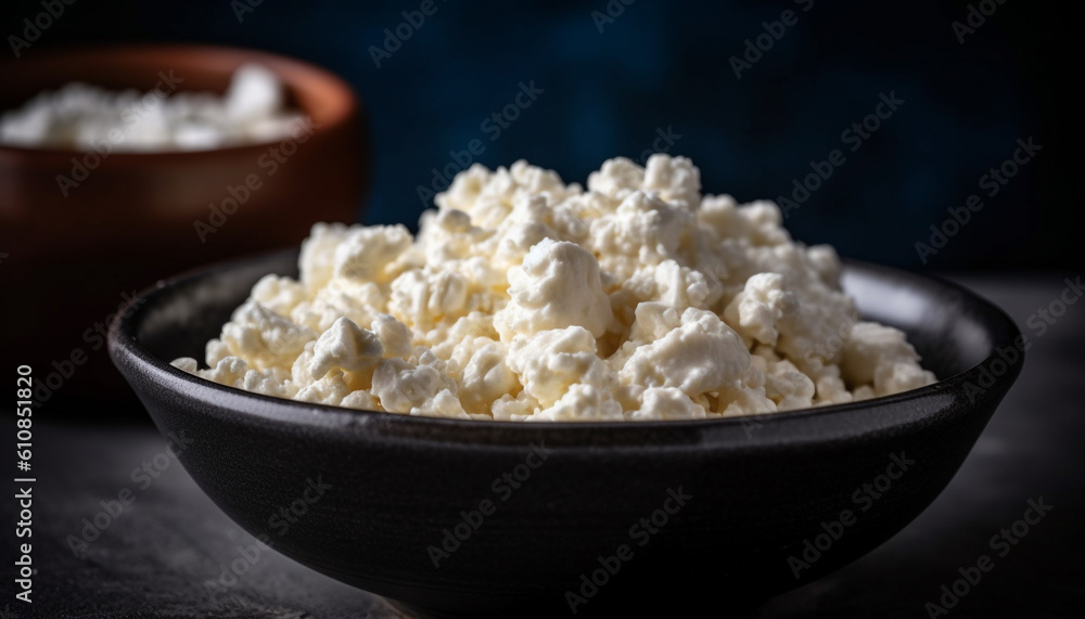 Organic fruit bowl, a healthy indulgence indoors generated by AI Organic fruit bowl, a healthy indulgence indoors generated by AI