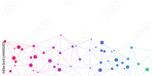 abstract colorful network background