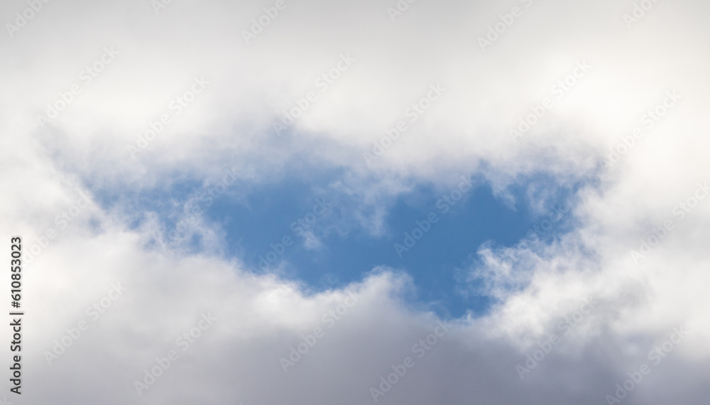 White clouds against the blue sky. Cloudy sky background. White clouds against the blue sky. Cloudy sky background.