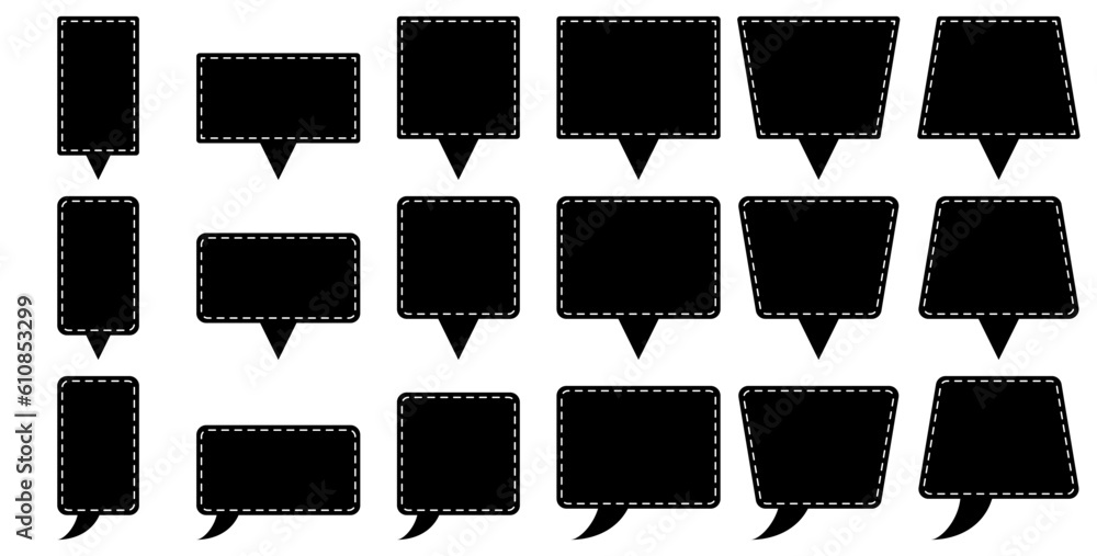 Speech box. Frame for message. Speech box. Frame for message.