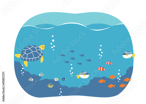 海の生き物たち SDGs14 海の豊かさを守ろう