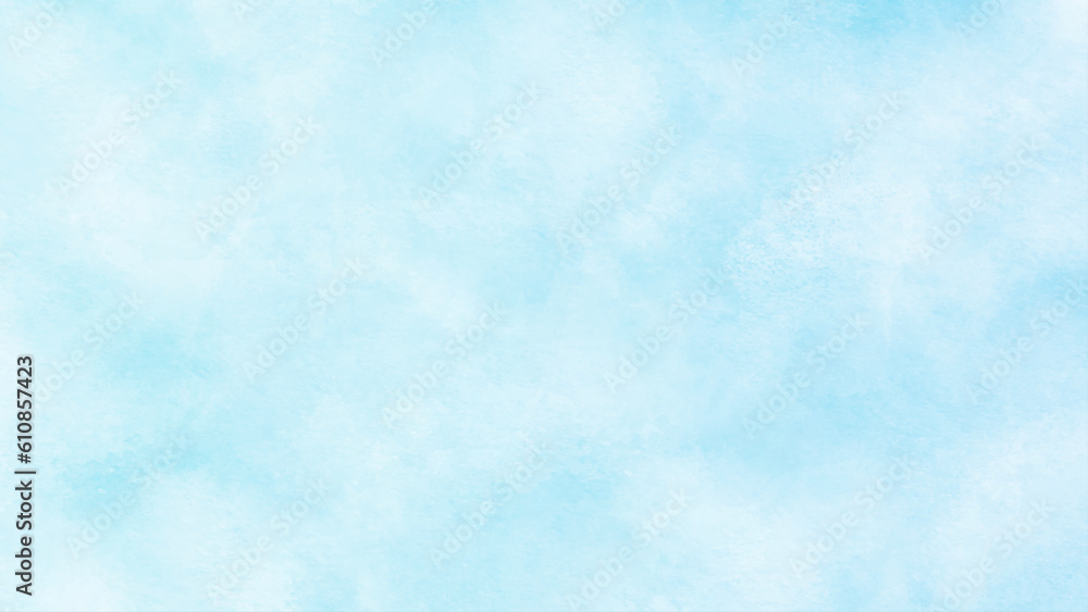Creative grunge light sky blue shades watercolor background. Blank for design. Trendy concept. Vector illustrator.