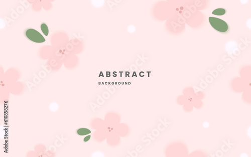 Pink blur flower backgrounds. pink background. Spring flower. Illustration vector 10 eps.