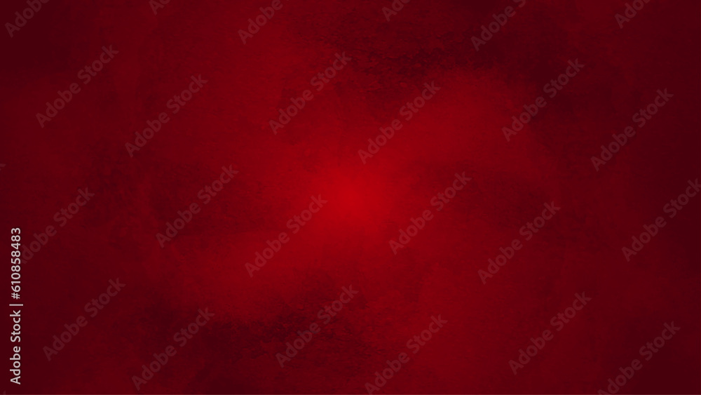 Black blood red horror background. Interior room. Concrete old wall, floor. Grunge. Product display. 3d rendering. Empty space. For mockup, showcase, design.