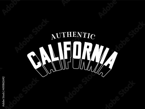 Streetwear clothing California typography vector template graphic tees ready for print