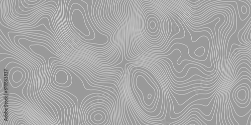 Black and white wavy paper curve relief abstract topographic map background. Geographic mountain relief. Topographic map lines, contour background. Abstract wave lines background.