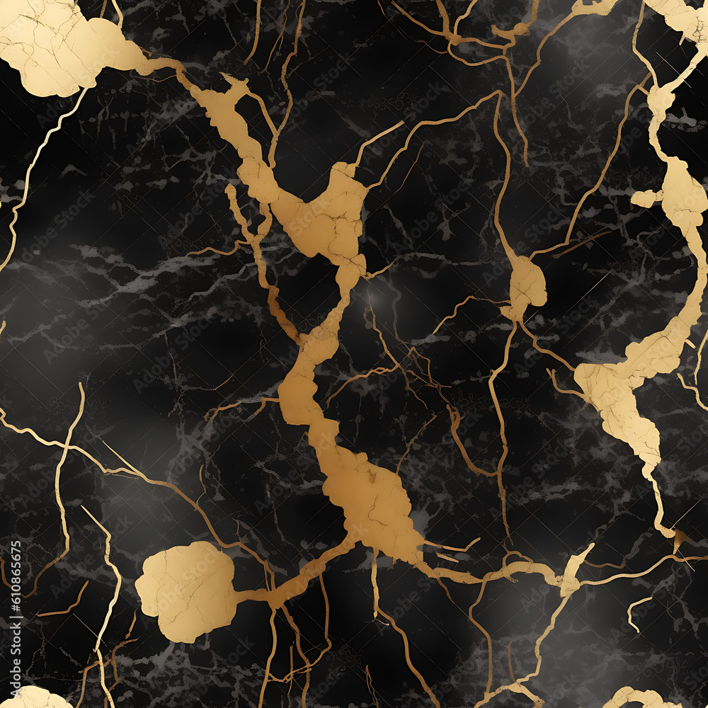Stone-textured background in black and gold