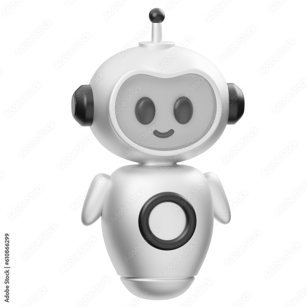 AI Robotic 3D Icon