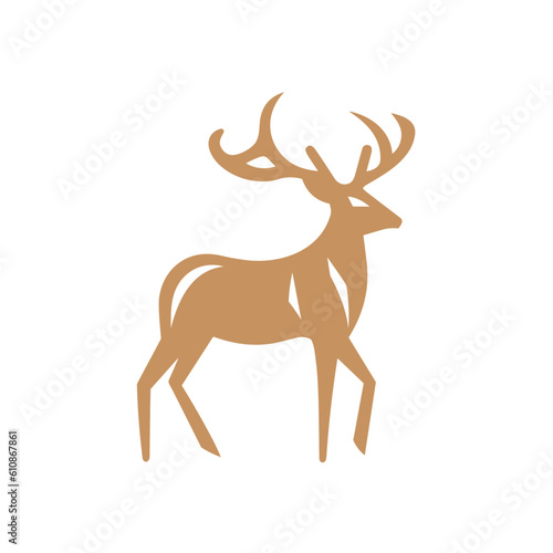 Deer Silhouette Pictogram Logo