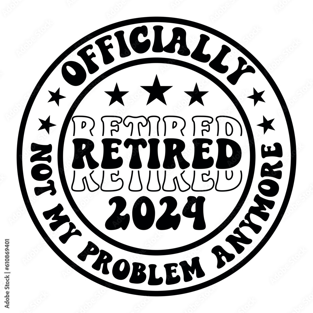 Officially retired 2024 not my problem anymore Retro SVG