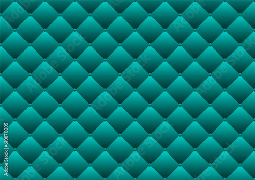 Vector illustration of teal leather texture upholstery