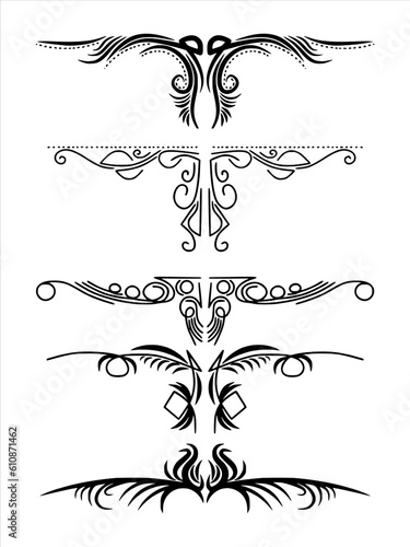 element ornament flourist decorative for vector illustration photo