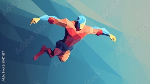 Wallpaper Mural man jumping Torontodigital.ca