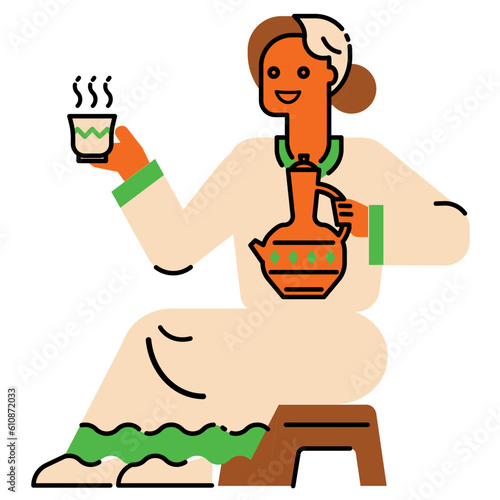 Ethiopian coffee ceremony