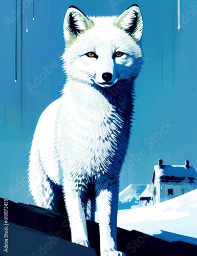 arctic fox  photo