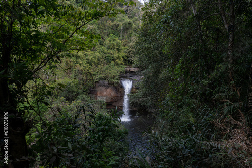 Waterfall in the forest / jungle in Khao Yai National Park, Thailand.