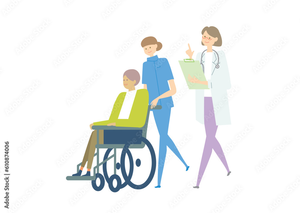 車椅子_medical care_variation_医療、人物セットmedical care_variation_医療、人物セット 車椅子_medical care_variation_医療、人物セットmedical care_variation_医療、人物セット