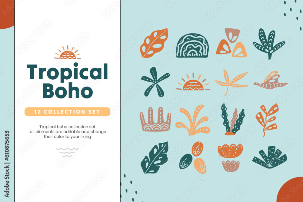 Tropical Boho Shape