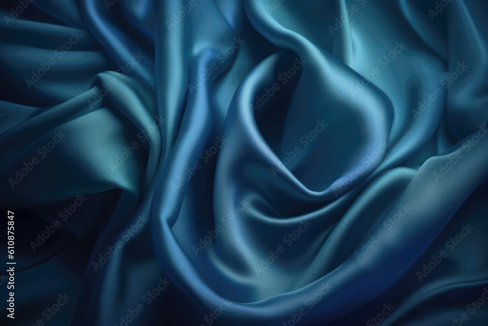 Fototapeta premium silk fabric background, generative ai
