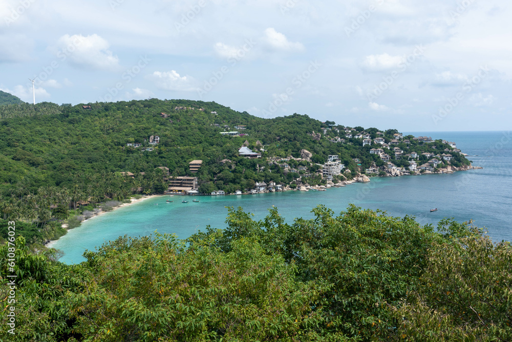 View on the coastline of Koh Tao island, Thailand.
