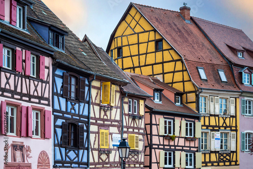 Maisons à colombages dans la ville de Colmar en Alsace