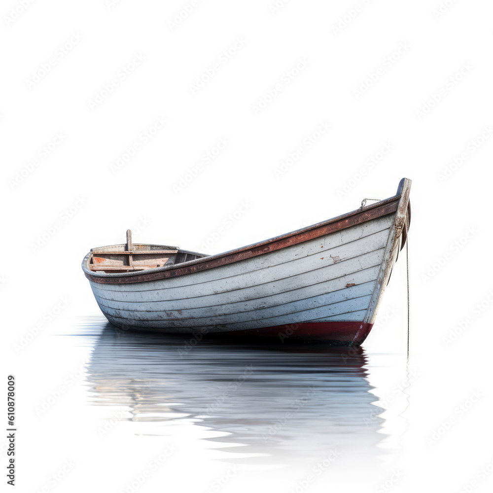an empty canoe sailing an empty canoe sailing